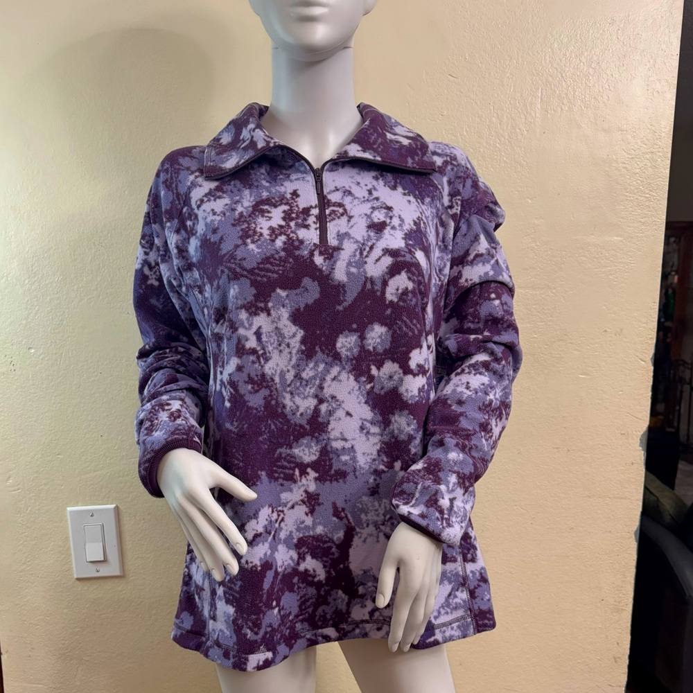 Columbia Glacial IV Print Half Zip Pullover size large